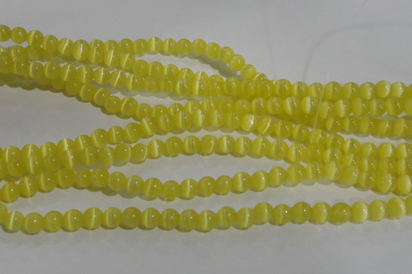 CCT1208 15 inches 4mm round cats eye beads wholesale