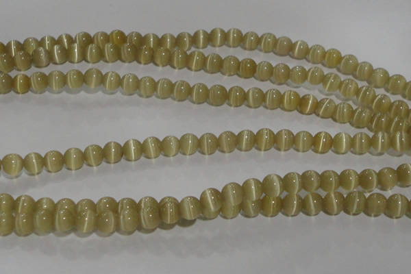 CCT1275 15 inches 5mm round cats eye beads wholesale
