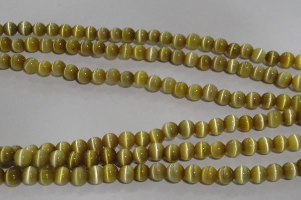 CCT1277 15 inches 5mm round cats eye beads wholesale