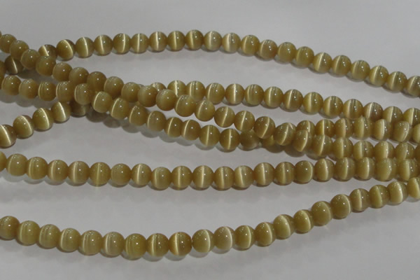 CCT1278 15 inches 5mm round cats eye beads wholesale
