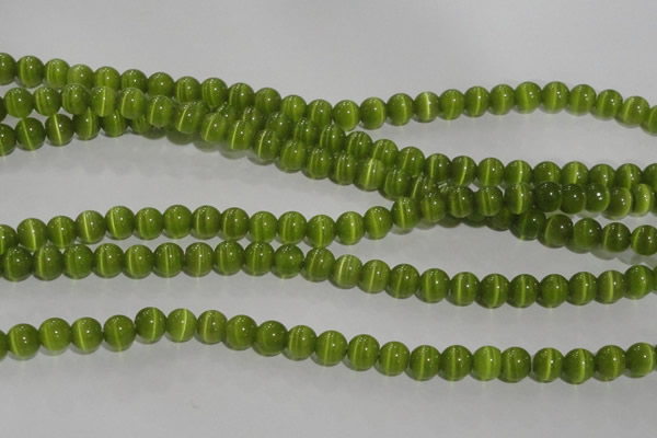 CCT1281 15 inches 5mm round cats eye beads wholesale