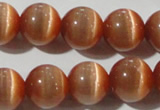 CCT1378 15 inches 7mm round cats eye beads wholesale