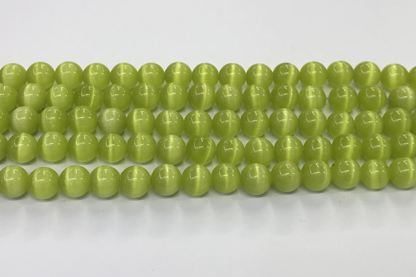 CCT1439 15 inches 8mm, 10mm, 12mm round cats eye beads