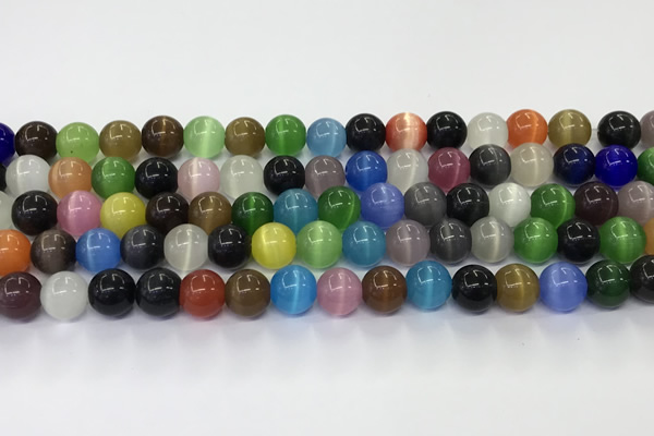 CCT1460 15 inches 8mm, 10mm, 12mm round cats eye beads