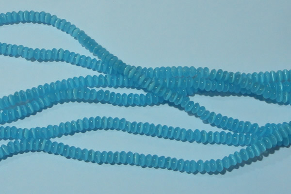 CCT203 15 inches 2*4mm rondelle cats eye beads wholesale
