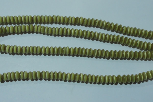 CCT234 15 inches 3*6mm rondelle cats eye beads wholesale