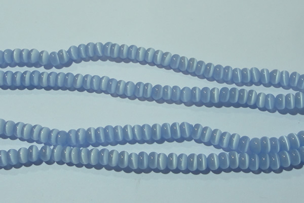 CCT238 15 inches 3*6mm rondelle cats eye beads wholesale