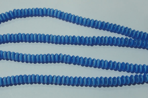 CCT240 15 inches 3*6mm rondelle cats eye beads wholesale