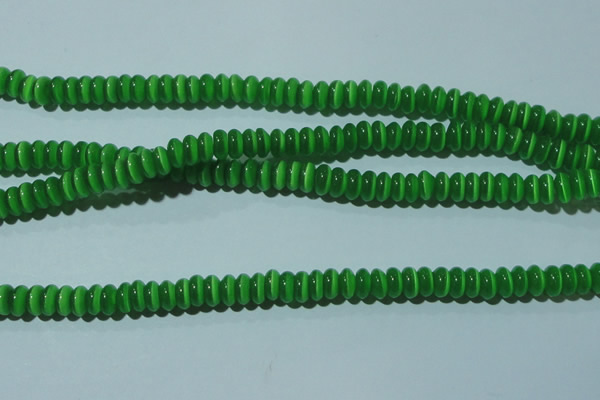 CCT244 15 inches 3*6mm rondelle cats eye beads wholesale