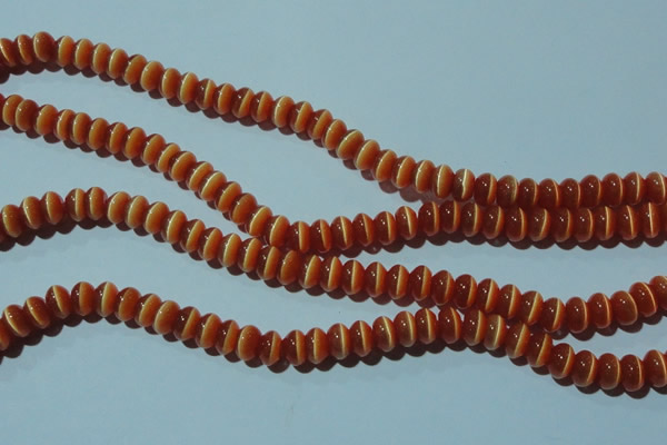 CCT245 15 inches 3*6mm rondelle cats eye beads wholesale