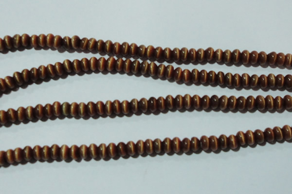 CCT248 15 inches 3*6mm rondelle cats eye beads wholesale