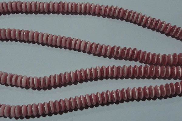 CCT261 15 inches 3*7mm rondelle cats eye beads wholesale