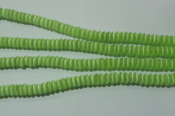 CCT263 15 inches 3*7mm rondelle cats eye beads wholesale
