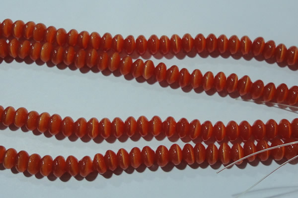 CCT275 15 inches 5*8mm rondelle cats eye beads wholesale