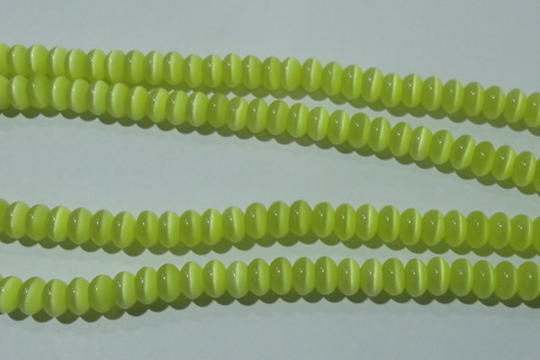 CCT276 15 inches 5*8mm rondelle cats eye beads wholesale