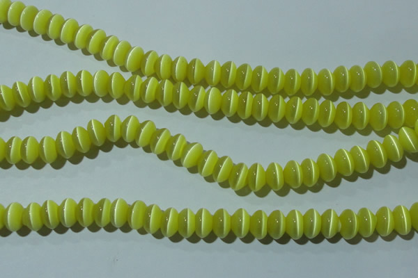 CCT277 15 inches 5*8mm rondelle cats eye beads wholesale