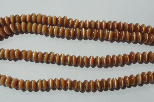 CCT281 15 inches 5*8mm rondelle cats eye beads wholesale