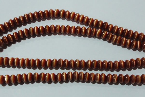 CCT282 15 inches 5*8mm rondelle cats eye beads wholesale