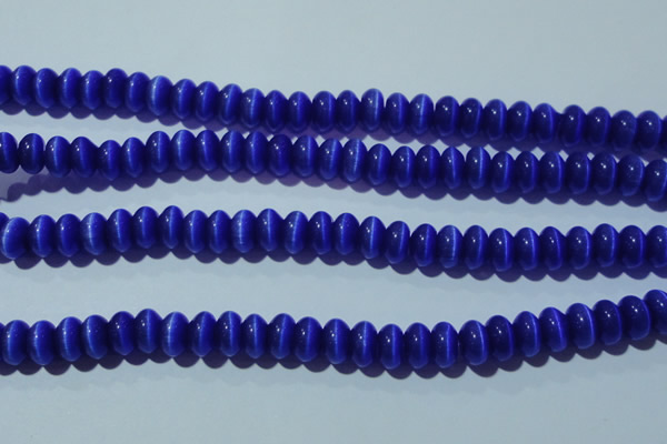 CCT288 15 inches 5*8mm rondelle cats eye beads wholesale