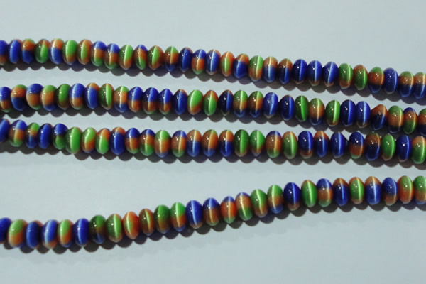 CCT291 15 inches 5*8mm rondelle cats eye beads wholesale