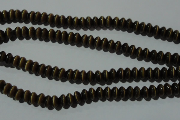 CCT294 15 inches 5*8mm rondelle cats eye beads wholesale