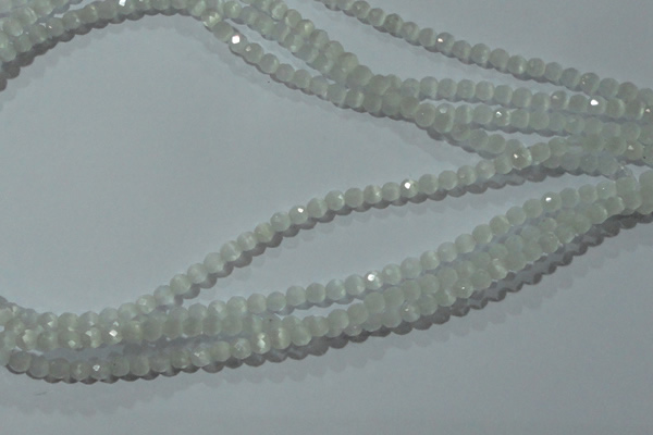 CCT301 15 inches 4mm faceted round cats eye beads wholesale