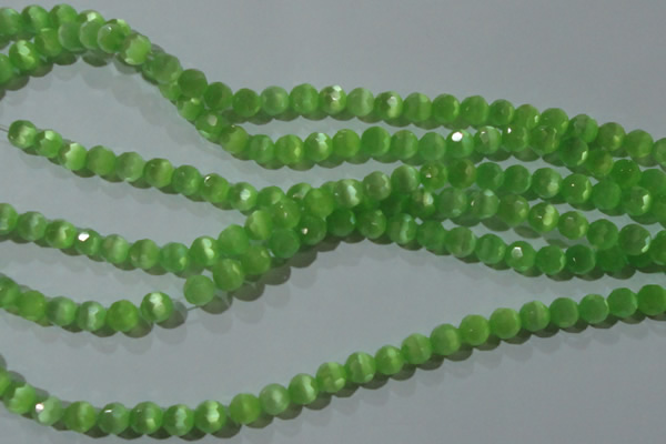 CCT360 15 inches 6mm faceted round cats eye beads wholesale