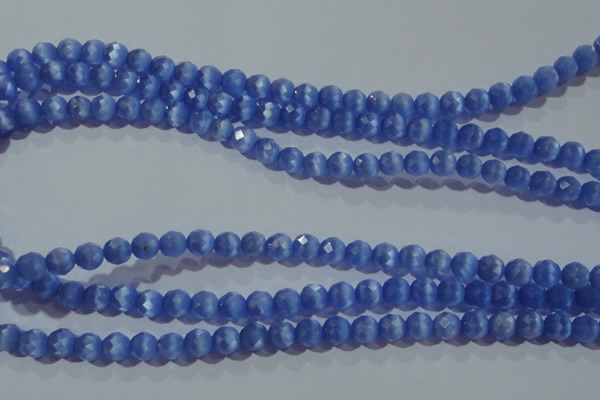 CCT363 15 inches 6mm faceted round cats eye beads wholesale