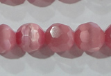 CCT391 15 inches 10mm faceted round cats eye beads wholesale