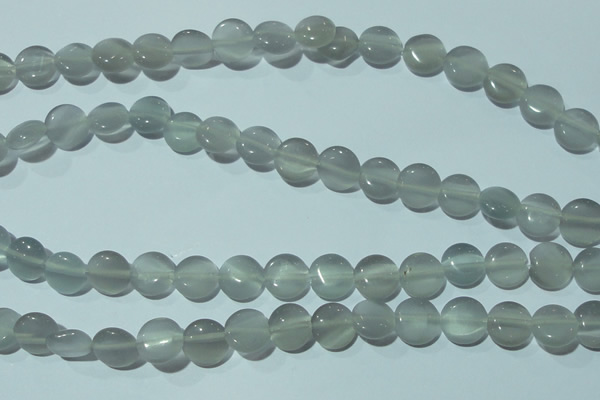 CCT481 15 inches 8mm flat round cats eye beads wholesale