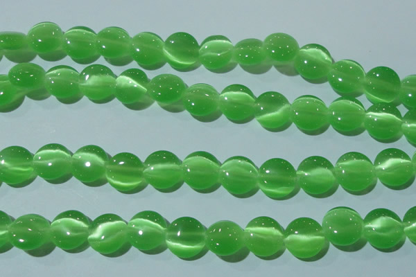 CCT521 15 inches 10mm flat round cats eye beads wholesale