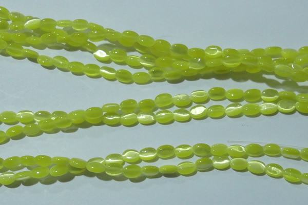 CCT607 15 inches 4*6mm oval cats eye beads wholesale