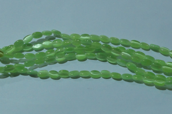 CCT609 15 inches 4*6mm oval cats eye beads wholesale