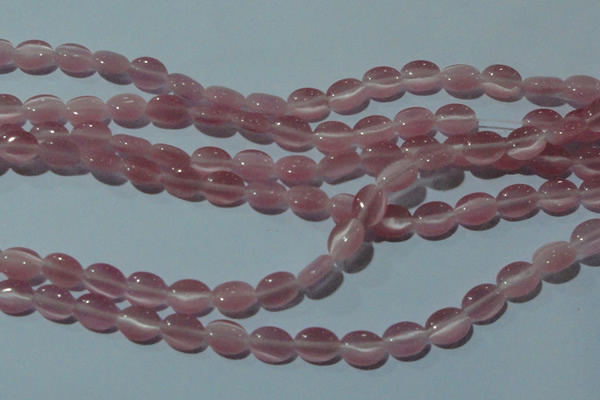 CCT633 15 inches 6*8mm oval cats eye beads wholesale