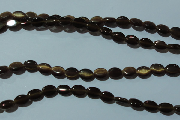 CCT638 15 inches 6*8mm oval cats eye beads wholesale