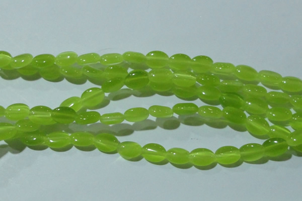 CCT645 15 inches 6*8mm oval cats eye beads wholesale