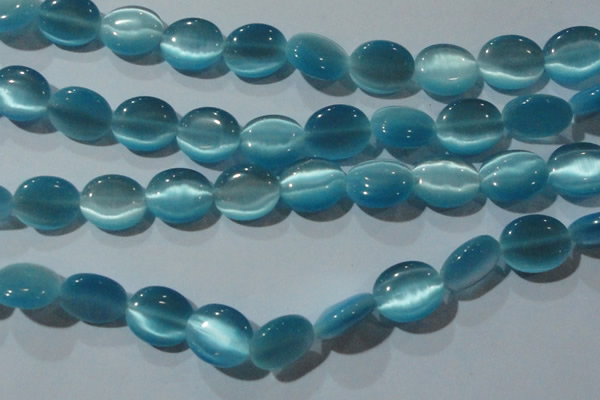 CCT701 15 inches 10*12mm oval cats eye beads wholesale
