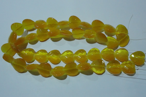 CCT991 15 inches 18*18mm faceted heart cats eye beads wholesale