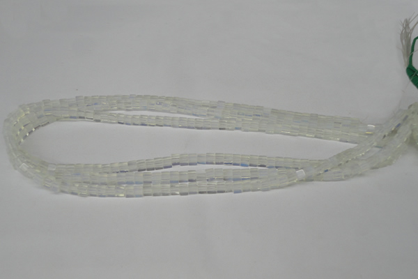 CCU01 15.5 inches 4*4mm cube opal beads wholesale