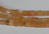 CCU08 15.5 inches 4*4mm cube pink aventurine beads wholesale