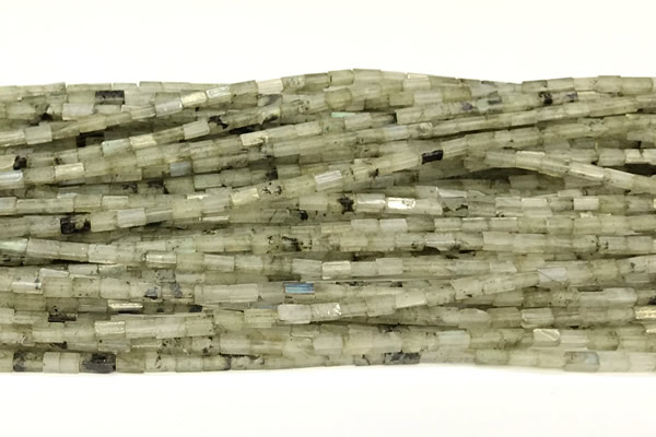 CCU1084 15 inches 2*4mm cuboid labradorite beads