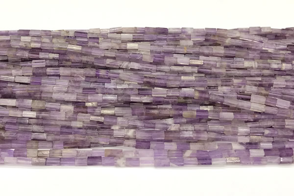 CCU1089 15 inches 2*4mm cuboid dogtooth amethyst beads