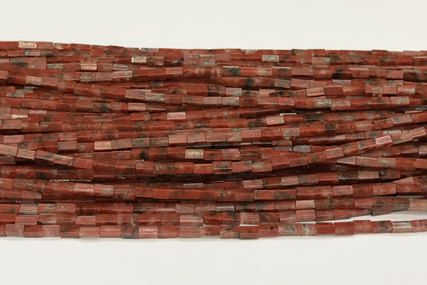 CCU1103 15 inches 2*4mm cuboid gemstone beads
