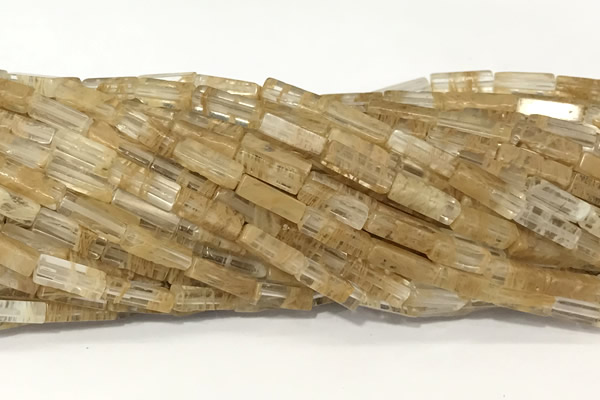 CCU1140 15 inches 4*13mm cuboid cherry quartz beads