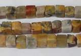 CCU42 15.5 inches 6*6mm cube agate gemstone beads wholesale