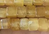 CCU451 15.5 inches 4*4mm cube yellow aventurine beads wholesale