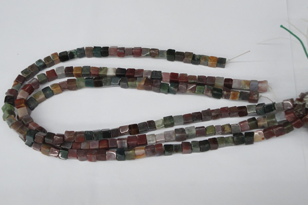 CCU46 15.5 inches 6*6mm cube Indian agate beads wholesale