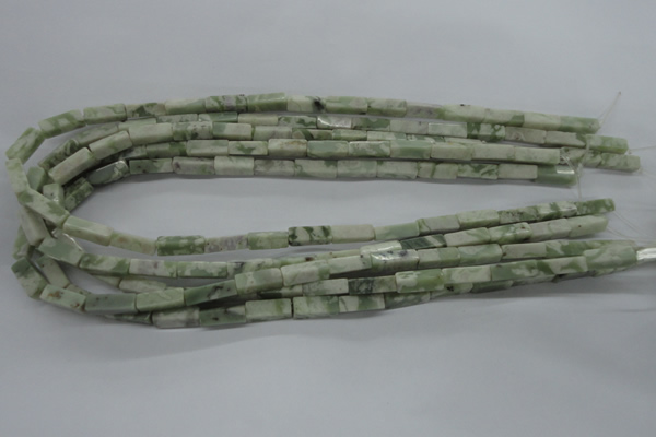 CCU519 15.5 inches 4*13mm cuboid peace stone beads wholesale