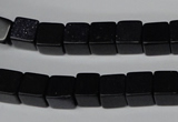 CCU66 15.5 inches 8*8mm cube blue goldstone beads wholesale