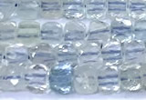 CCU900 15 inches 5mm - 6mm faceted cube gemstone beads